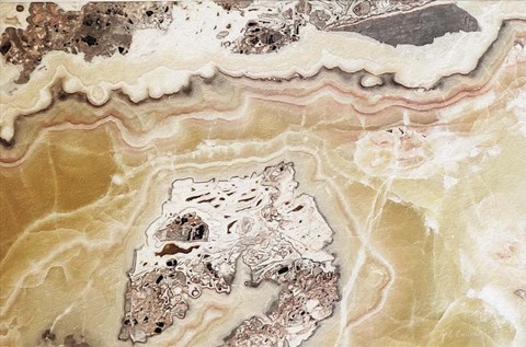 Framed Marble Colors Brown VI Print