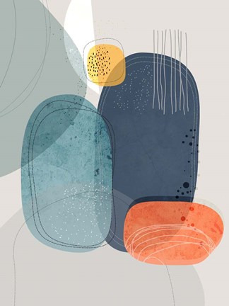 Framed Rock Faces Print