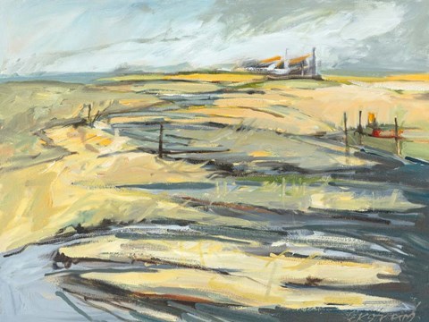 Framed Big Indian Slough , August Print