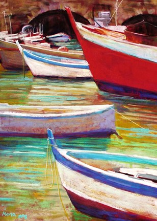 Framed Colors of Camogli Print