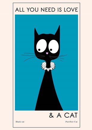 Framed All You Need Is Love Print