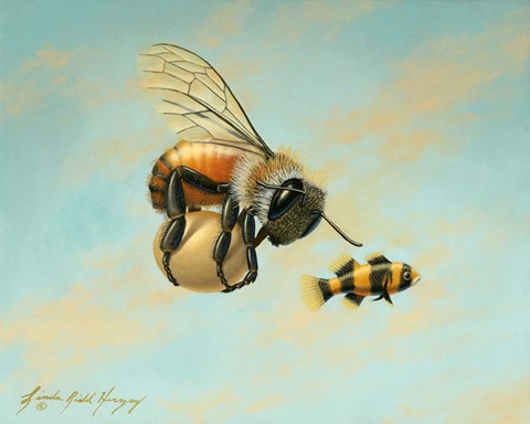 Framed Beeing Egg Snatched Print