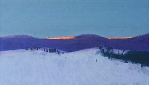 Framed Transcarpathian Evening Print