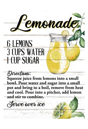 Framed Lemonade Print