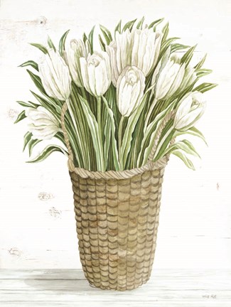 Framed Tulip Basket Print