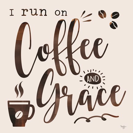 Framed Coffee and Grace Print