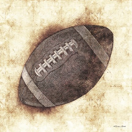 Framed Football Sketch Print