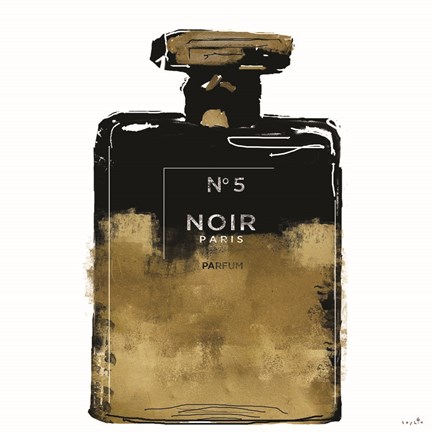 Framed Noir Perfume Print