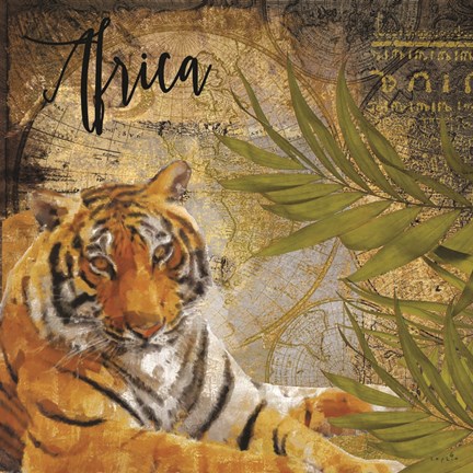 Framed Taste of Africa Tiger Print