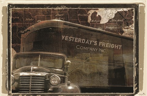 Framed Yesterday Freight Print