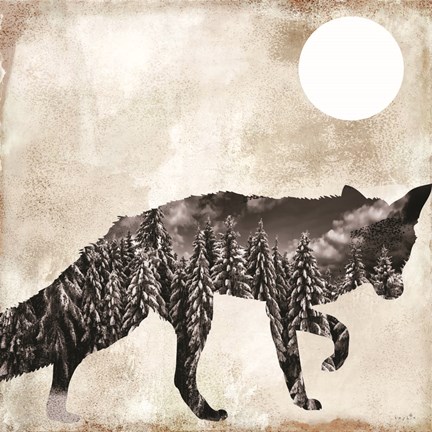 Framed Going Wild Fox Print