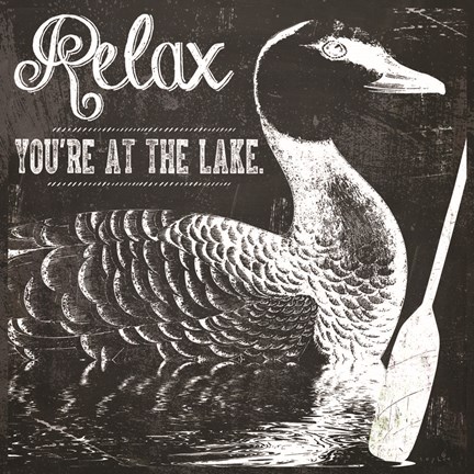 Framed Relax You're at the Lake Print