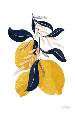 Framed Lemons I No Words Print