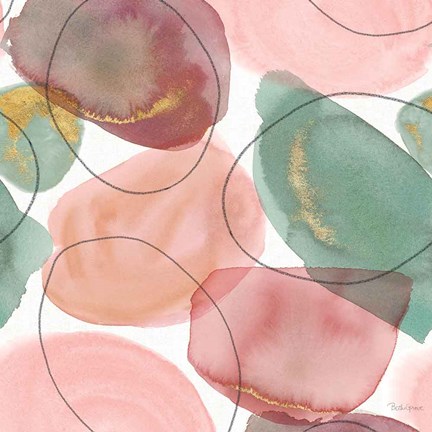 Framed Petal Passion Pattern II Print