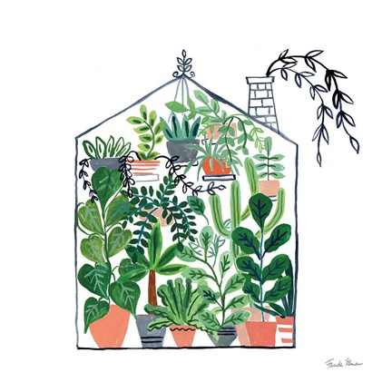 Framed Greenhouse II Print
