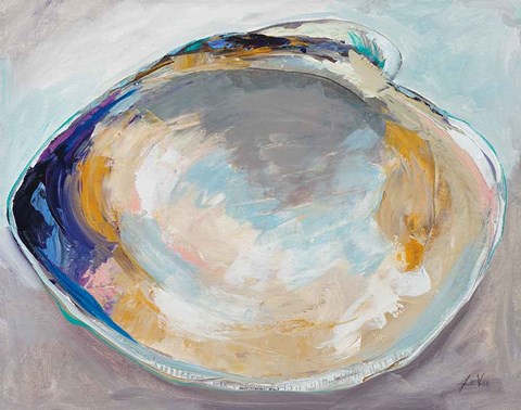 Framed Open Quahog I Print