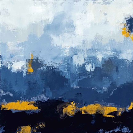 Framed Mountain Gold Print