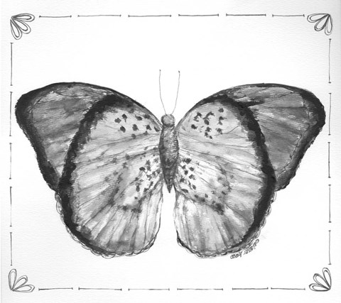 Framed Butterfly V Print