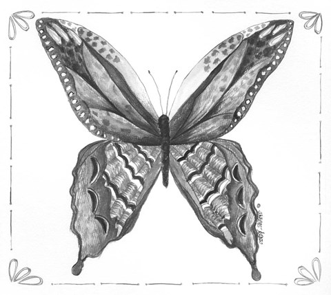 Framed Butterfly VIII Print