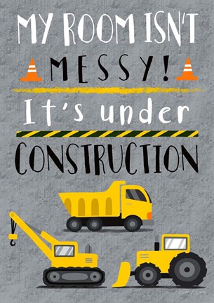 Framed Under Construction Print