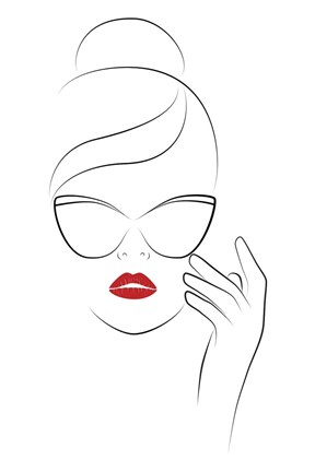 Framed Good Face Print