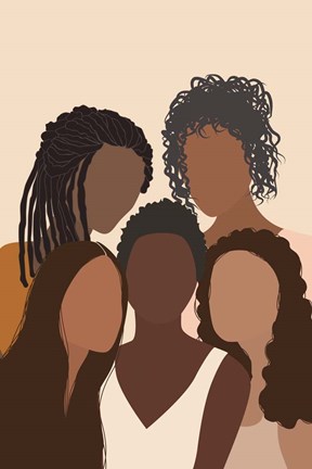 Framed Five Females Print