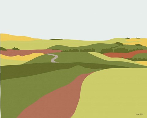 Framed Field I Print