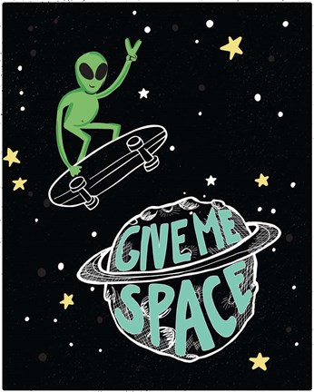 Framed Give Me Space Print