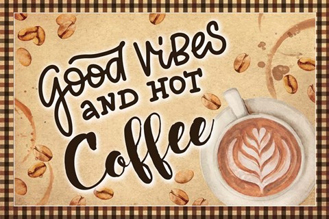 Framed Good Vibes Print