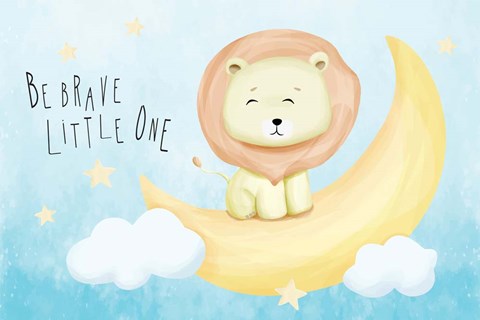 Framed Be Brave Print