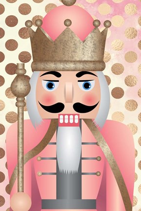 Framed Blush Nutcracker Print