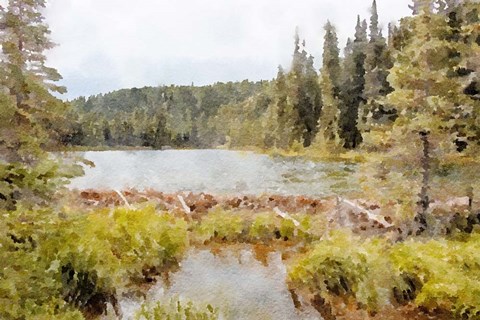 Framed Mountain Paradise No. 3 Print