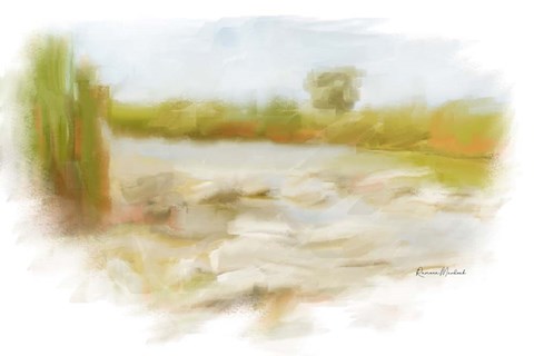 Framed Marshy Wetlands IV Print