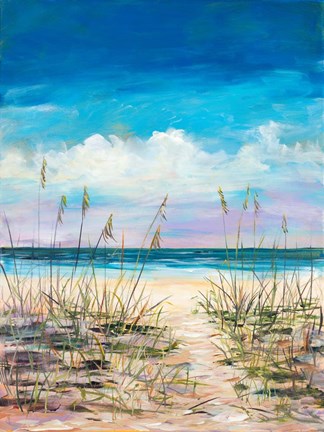 Framed Relaxing Beaches Print