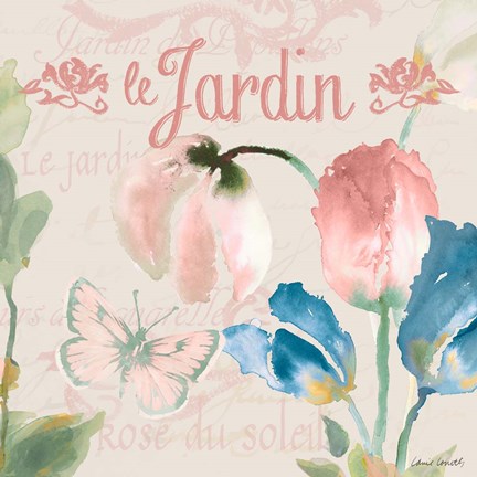 Framed French Tulips I Print