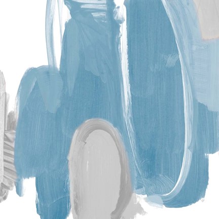 Framed Catching The Tempo Blue I Print