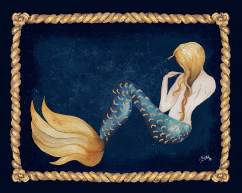 Framed Elegant Mermaid Print