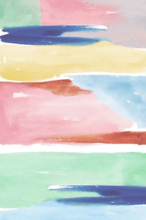 Framed Rainbow Explosion II Print