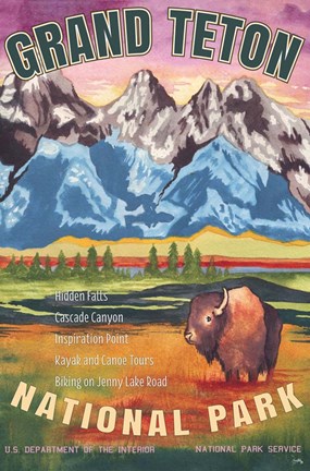 Framed Grand Teton National Park Print