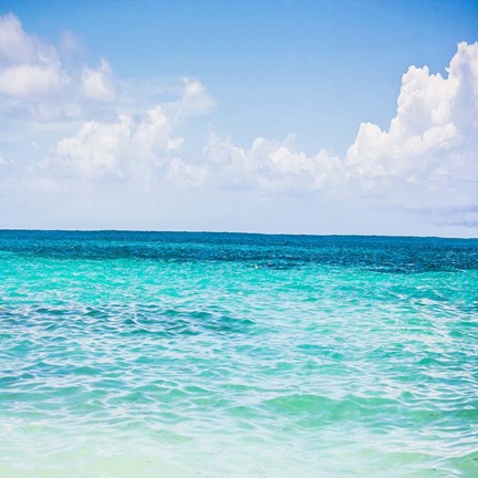 Framed Cool Blue Print