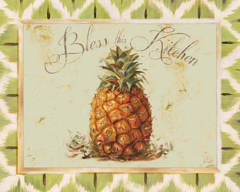 Framed Bless This Kitchen Print