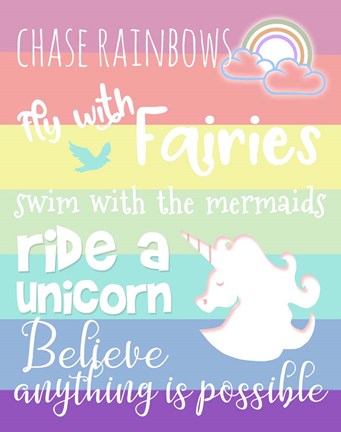 Framed Chase Rainbows Print
