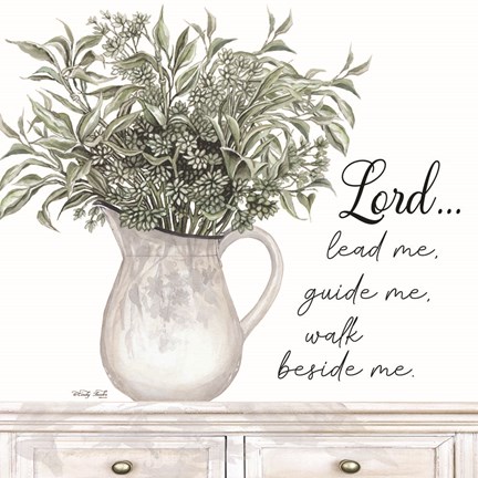Framed Lord Lead Me Print