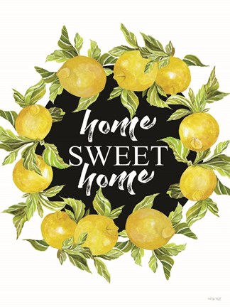 Framed Home Sweet Home Lemons Print