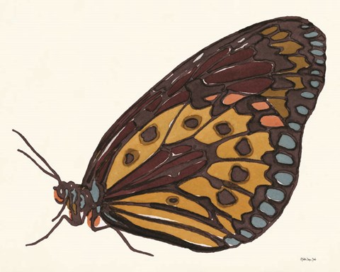 Framed Papillon 5 Print