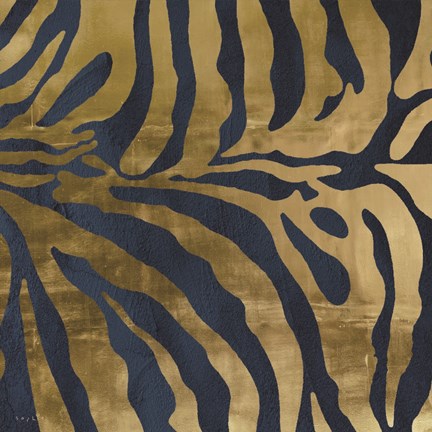 Framed Zebra Pattern Print