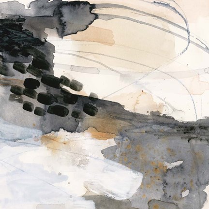 Framed Neutral Flock I Print