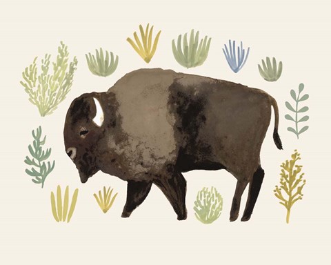 Framed Sagebrush Prairie II Print