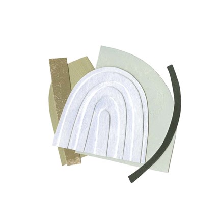 Framed Mod Rainbow Collage IV Print