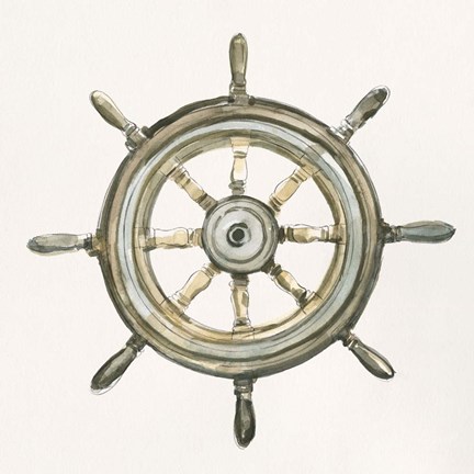 Framed At the Helm II Print